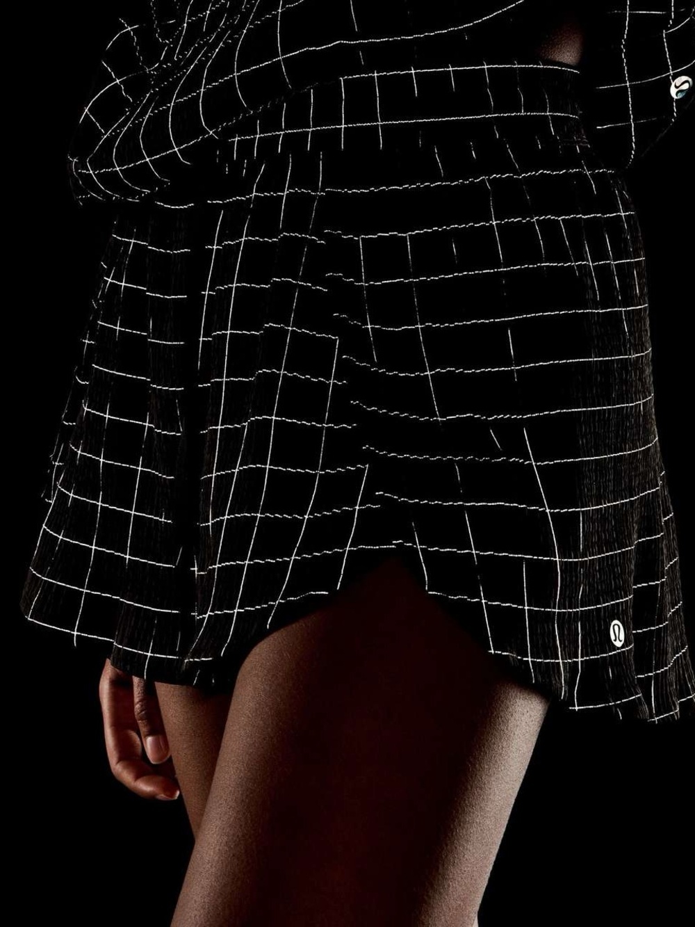 lulu negative split reflective shorts